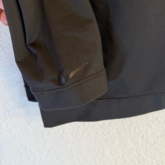 Nike Golf Mens Tour Performance Mock Neck Shirt L Black Long Sleeve Dri-Fit - Picture 8 of 9